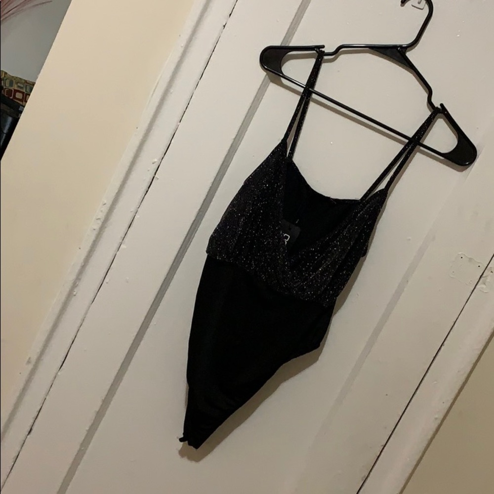 Boohoo shimmer bodysuit